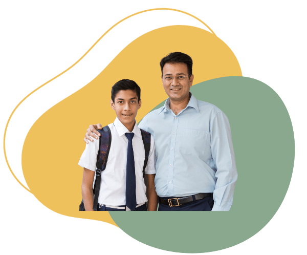 Indian dad with son